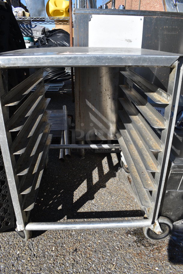 Metal Commercial Pan Transport Rack on Commercial Casters. 22x27x29 - Image 3 of 4