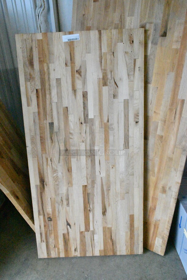 3 BRAND NEW SCRATCH AND DENT! Regency Butcher Block Tabletops; Regency 600TW3060G, Regency 600TW3696G. 3 Times Your Bid!  - Image 3 of 8