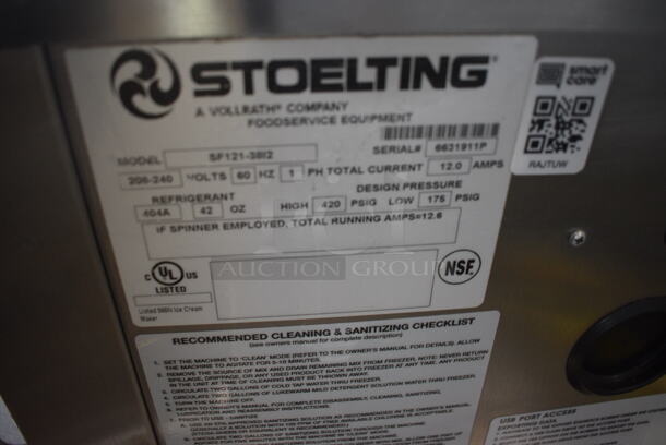 2019 Stoelting Model SF121-38I2 Stainless Steel Commercial Countertop Air Cooled 2 Flavor w/ Twist Soft Serve Ice Cream Machine. 208-240 Volts, 1 Phase. 22x3x35 - Image 8 of 10