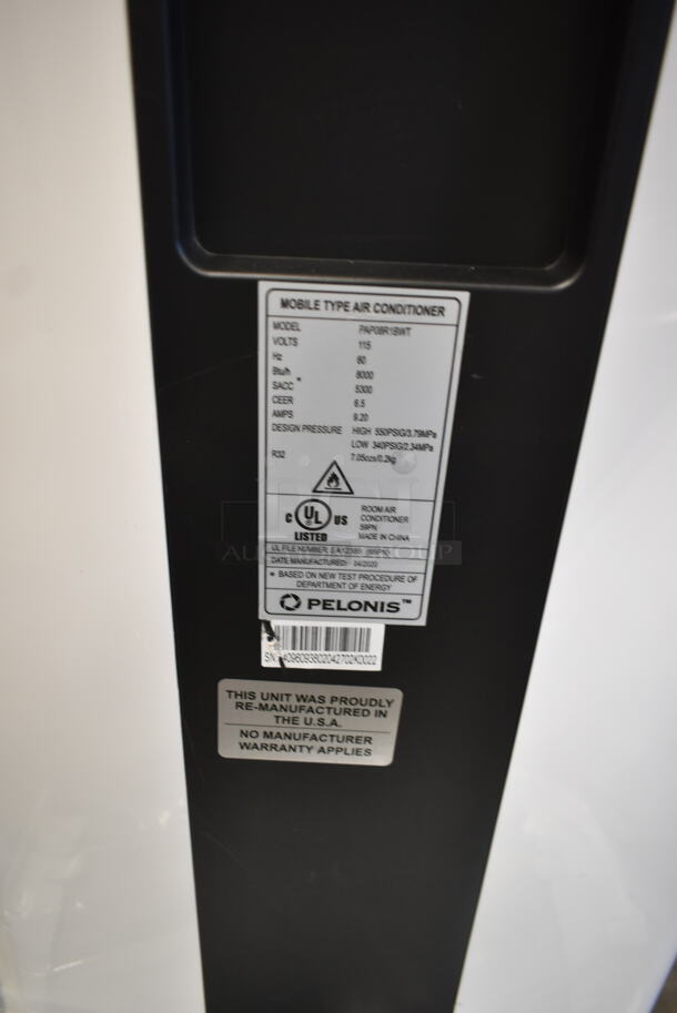 BRAND NEW SCRATCH AND DENT! Pelonis PAP08R1BWT Portable Air Conditioner w/ Original Accessories. 8,000 BTU. 115 Volts, 1 Phase. Tested and Working! - Image 7 of 7