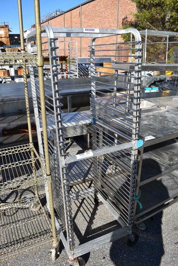 Metal Commercial Pan Transport Rack on Commercial Casters. 20.5x25x64 - Image 3 of 5