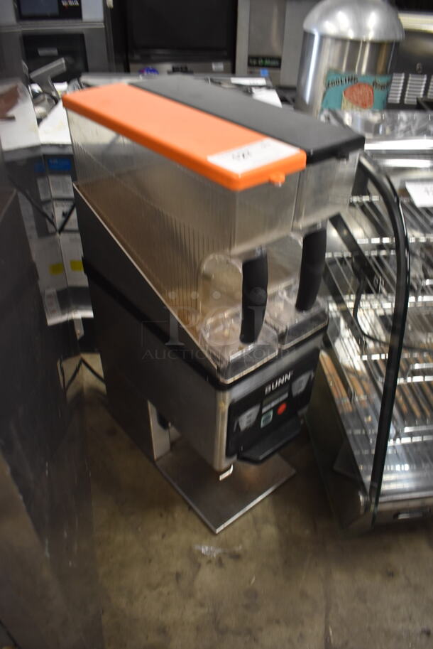 2018 BUNN MHG Commercial Stainless Steel Electric Countertop Dual Hopper Coffee Grinder And Storage System. 120V, 1 Phase. Tested and Working! - Image 2 of 5