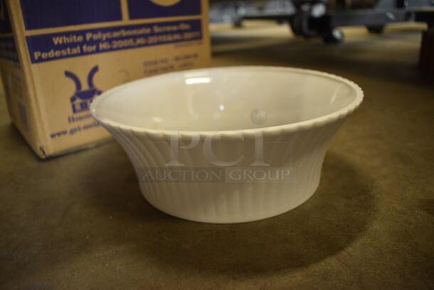2 BRAND NEW IN BOX! White Poly Screw On Pedestal for  Hi-2005 / Hi-2010 / Hi-2011. 8.5x8.5x3. 2 Times Your Bid! - Image 2 of 3