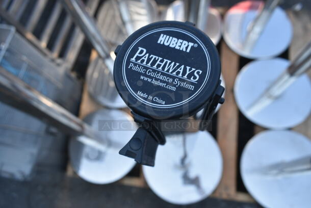 PALLET LOT of 12 Hubert Pathways Metal Stanchion. 12 Times Your Bid!  - Image 5 of 5
