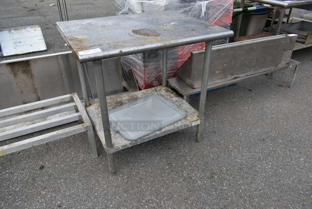 Stainless Steel Table w/ Metal Under Shelf. - Image 2 of 5