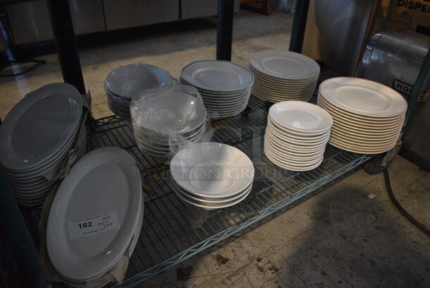 ALL ONE MONEY! Tier Lot of Various White Ceramic Plates and Pasta Bowls - Image 1 of 4