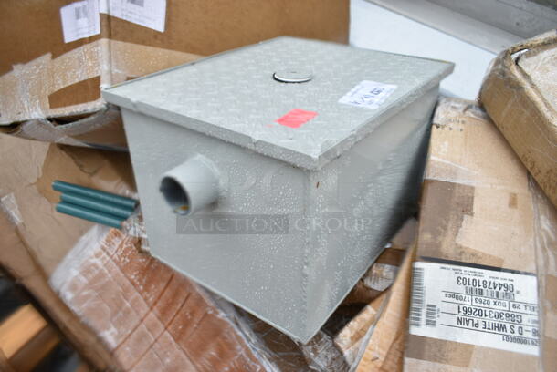 BRAND NEW SCRATCH AND DENT! Zurn GT2700-10-2NH 20 lb. 10 GPM Grease Trap with 2" No-Hub Connections - Image 3 of 4