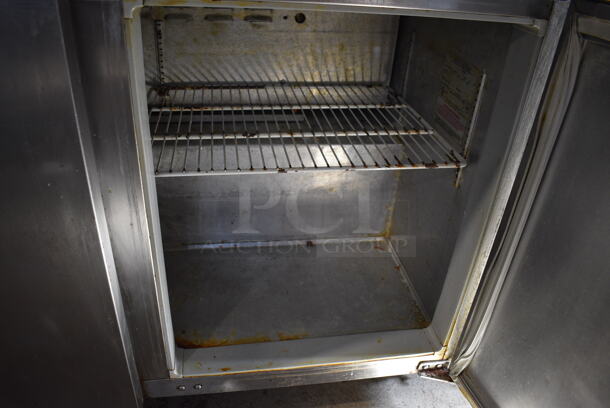 Continental SW72-16 Stainless Steel Commercial Sandwich Salad Prep Table Bain Marie Mega Top on Commercial Casters. 115 Volts, 1 Phase. 72x31x43. Tested and Working! - Image 8 of 10
