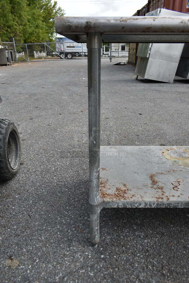Stainless Steel Table w/ Metal Under Shelf. - Image 4 of 4