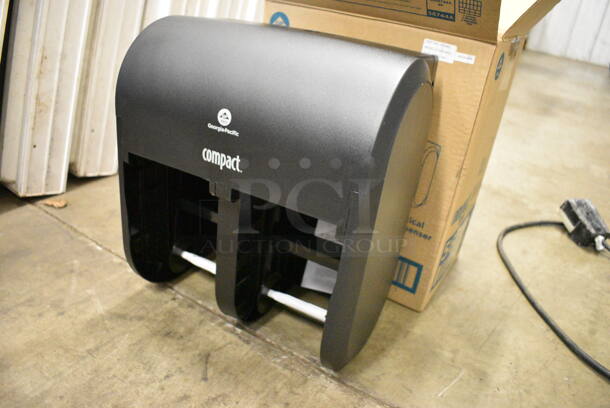 3 BRAND NEW IN BOX! Compaq Gray Poly Wall Mount Toilet Paper Dispensers. 12x8x14. 3 Times Your Bid! - Image 2 of 4