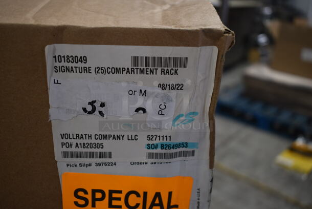 BRAND NEW! Vollrath 52711 Signature Full-Size Light Green 25-Compartment 5 11/16" Tall Glass Rack - Image 5 of 5