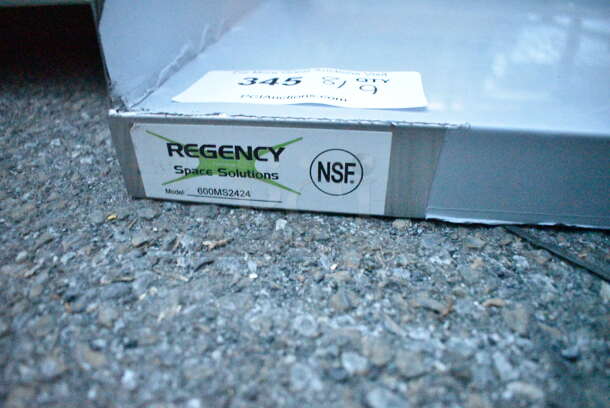 BRAND NEW SCRATCH AND DENT! Regency 600MS2424 24" x 24" Stainless Steel Microwave Shelf - Image 4 of 4