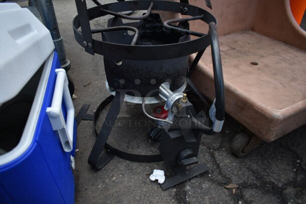 Metal Propane Gas Powered Stock Pot Range. - Image 3 of 4