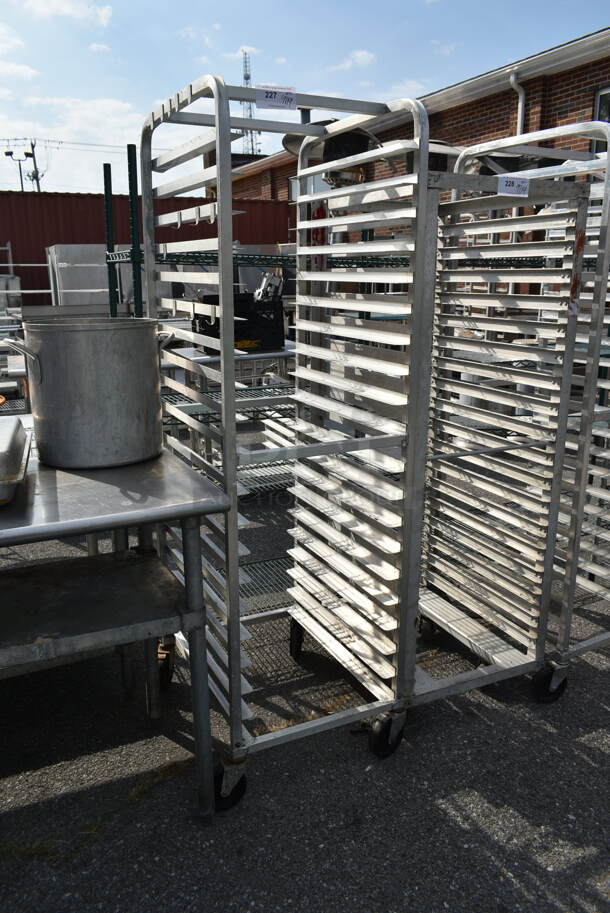 Metal Commercial Pan Transport Rack on Commercial Casters. - Image 2 of 3