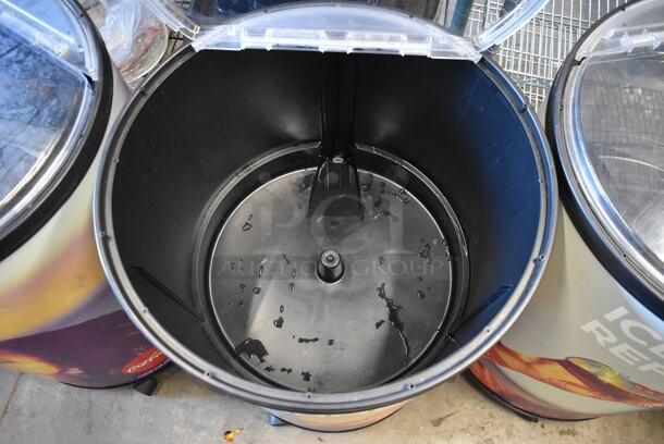 Metal Commercial Portable Drink Ice Cooler Merchandiser on Casters. - Image 3 of 4
