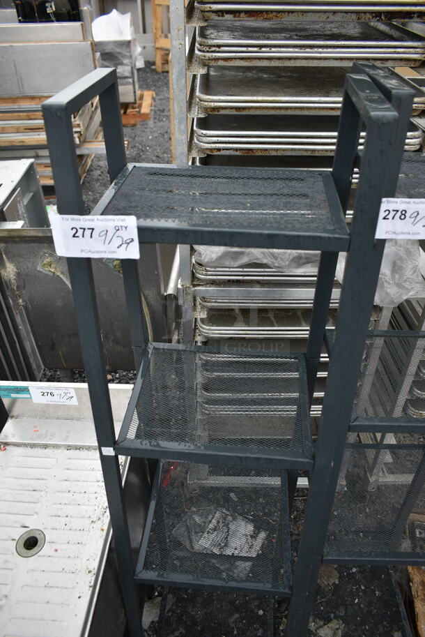 Metal Mesh 4 Tier Shelving Unit. - Image 2 of 3