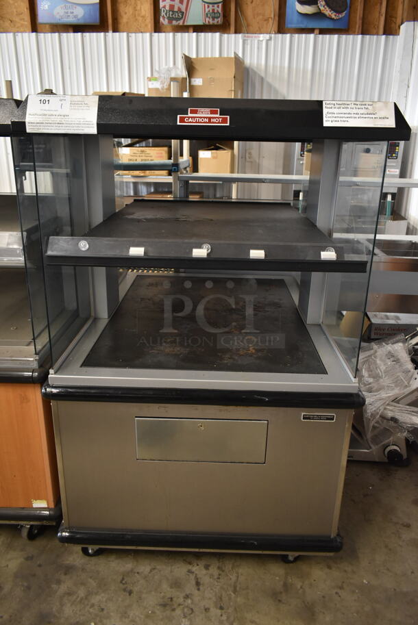 Custom Deli's Inc DILW4H Metal Commercial 2 Tier Warming Display Case on Commercial Casters. 120/208 Volts, 1 Phase. - Image 1 of 9