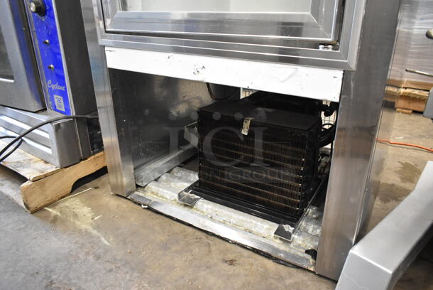 2014 Leader PF30 SC Stainless Steel Commercial Single Door Reach In Cooler Merchandiser. 115 Volts, 1 Phase. Tested and Does Not Power On - Image 3 of 6