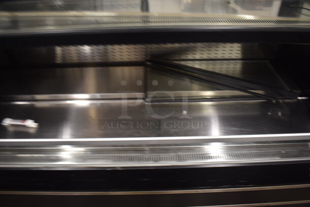 Turbo Air TOM-W-60SB Commercial Stainless Steel Open Air Merchandiser Cooler With Curved Front Glass. 120V, 1 Phase. Tested and Powers On But Does Not Get Cold - Image 6 of 8