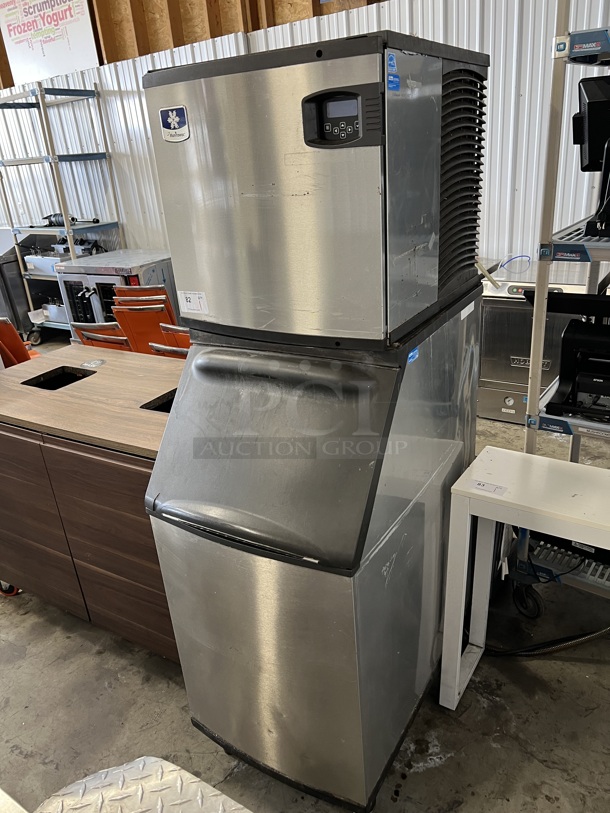 Manitowoc IY0324A-161 Stainless Steel Commercial Ice Machine Head on Commercial Ice Bin. 115 Volts, 1 Phase. 23x35x72 - Image 3 of 8