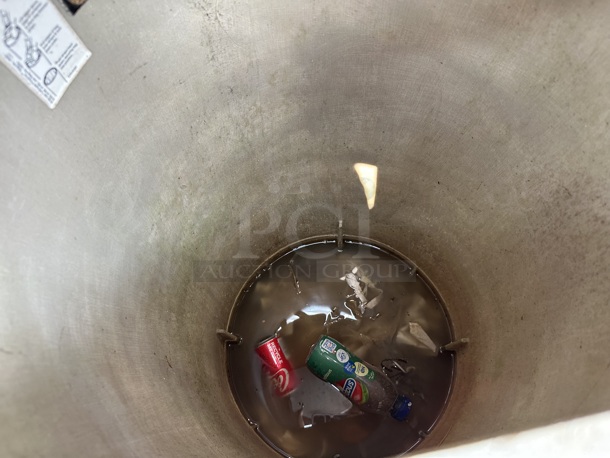 Tan Poly Trash Can. - Image 3 of 4