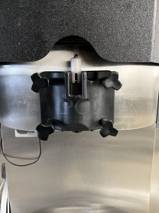 2017 Taylor Model C709-27 Stainless Steel Commercial Air Cooled Single Flavor Soft Serve Ice Cream Machine w/ Taylor Model C20100-WFB 10 Head Flavor Blast and Color Touch Panel for Flavor Burst on Commercial Casters. 208-230 Volts, 1 Phase. 23x33x61 - Image 10 of 10