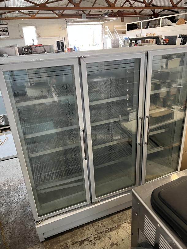 National Model ULG80BCP-6 Metal Commercial 3 Door Reach In Freezer Merchandiser w/ Poly Coated Racks. 115/208-230 Volts, 1 Phase. 78x33x80 - Image 2 of 8