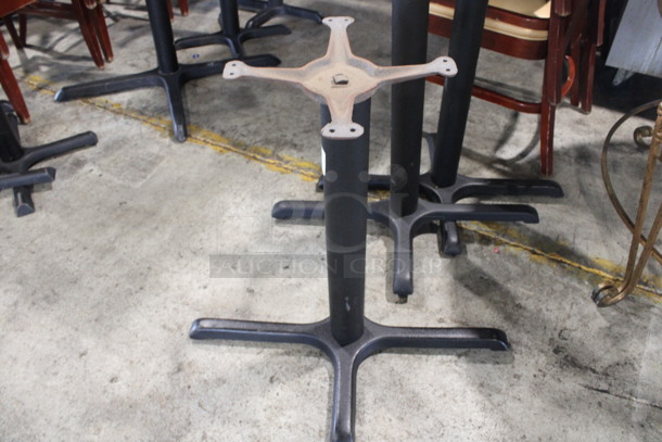 3 Black Metal Table Bases. 21x31x28. 3 Times Your Bid! - Image 4 of 5