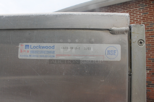 Lockwood Metal Commercial Enclosed Pan Transport Rack on Commercial Casters. - Image 8 of 8