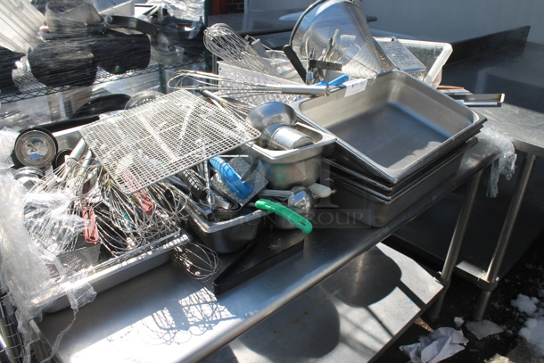 ALL ONE MONEY! Lot of Various Items Including Stainless Steel Drop In Bins and Utensils! - Image 3 of 3