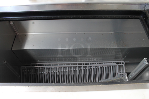 2017 True TSSU-60-16-DS-ST Stainless Steel Commercial Dual Side Prep Table Bain Marie w/ 2 Cutting Boards on Commercial Casters. 115 Volts, 1 Phase. Tested and Working! - Image 3 of 6