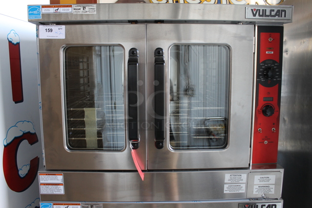 2 BRAND NEW SCRATCH AND DENT! Vulcan VC5ED ENERGY STAR Stainless Steel Commercial Electric Powered Full Size Convection Oven w/ View Through Doors, Metal Oven Racks and Thermostatic Controls on Commercial Casters. 240 Volts, 3/1 Phase. 2 Times Your Bid! - Image 2 of 9