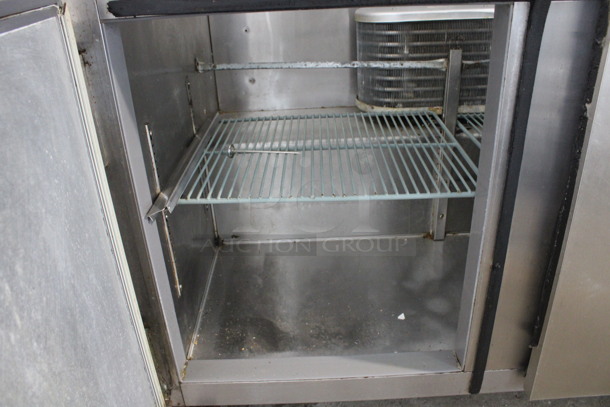 Leader Stainless Steel Commercial Sandwich Salad Prep Table Bain Marie Mega Top on Commercial Casters. 115 Volts, 1 Phase. 48x32x45. Tested and Powers On But Temps at 45 Degrees - Image 6 of 8