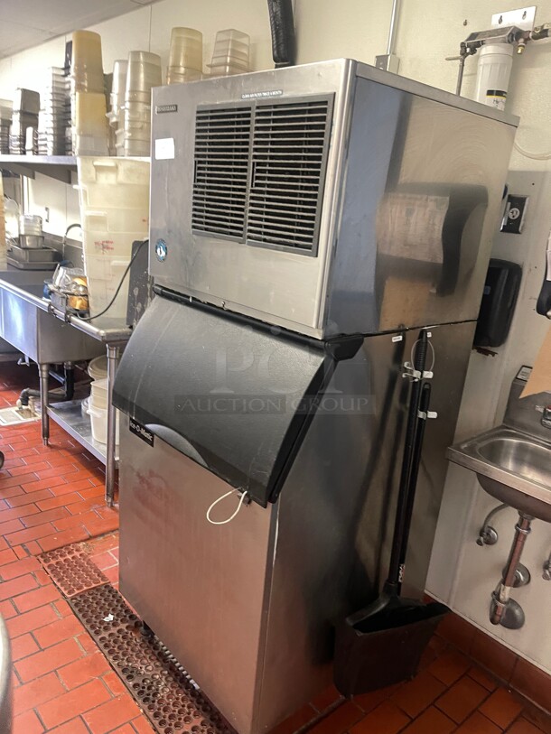 Working! Hoshizaki KML-351-MAH 400 Lb per Day Commercial Ice Machine Maker With Ice Bin 115 Volt NSF Tested and Working! - Image 3 of 10
