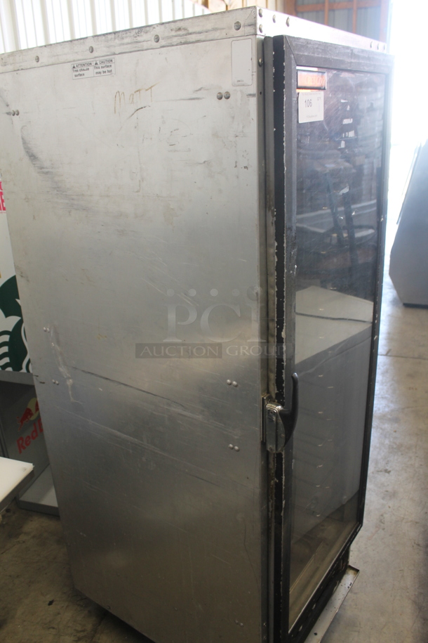 Cres Cor 121PHUA11D Metal Commercial Single Door Reach In Warming Cabinet Merchandiser on Commercial Casters. 120 Volts, 1 Phase. Could Not Test Due To Plug Style - Image 8 of 8