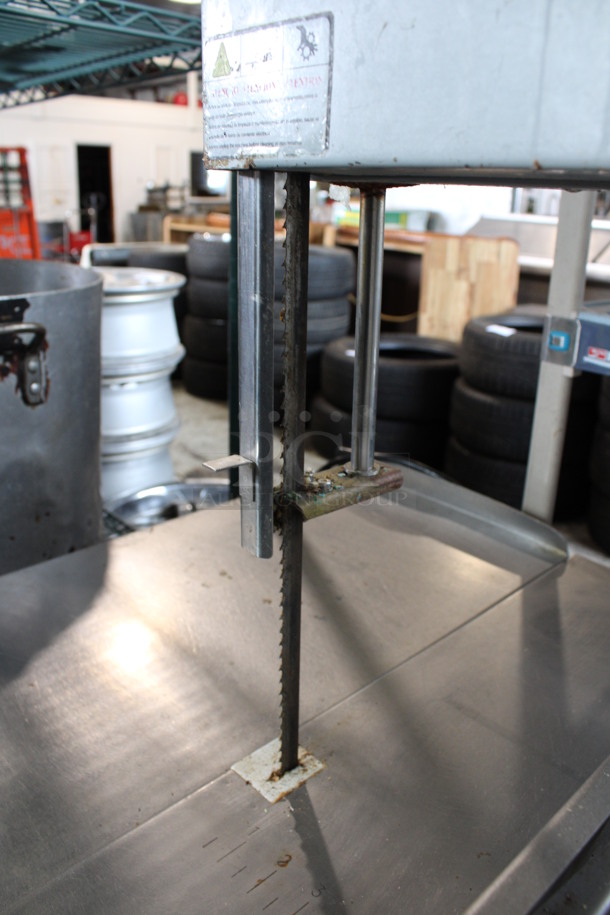 Fleetwood Metal Commercial Floor Style Meat Saw. 115 Volts, 1 Phase. 36x20x67. Tested and Working! - Image 5 of 7