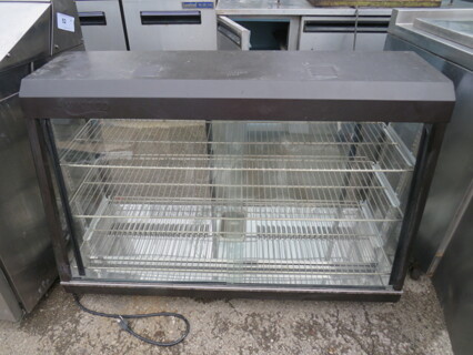 One Avantco Heated Display Case With 3 Shelves. 110 Volt. Model# 177HDC48. 46X18X32