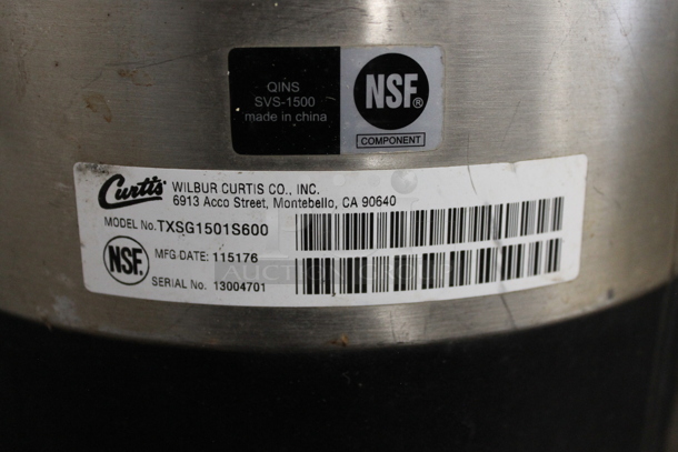 ALL ONE MONEY! Lot of Curtis TXSG1501S600 Metal Beverage Holder Dispenser and 4 Metal Brew Baskets. - Image 4 of 9