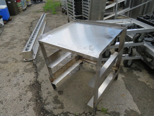 One Stainless Steel Dishwasher Rack Table. 22X22.5X35 - Image 1 of 1
