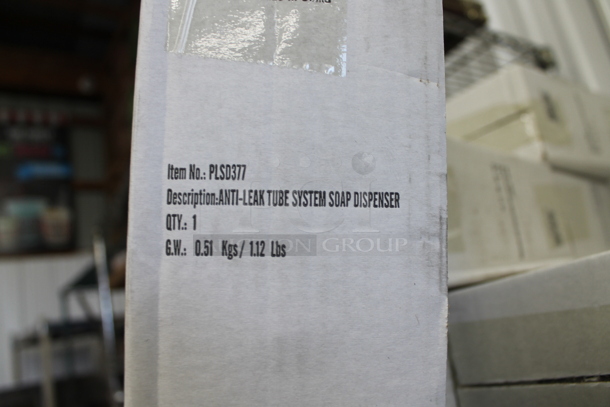 24 BRAND NEW IN BOX! Thunder Group White Poly Wall Mount Soap Dispensers. 24 Times Your Bid! - Image 5 of 6