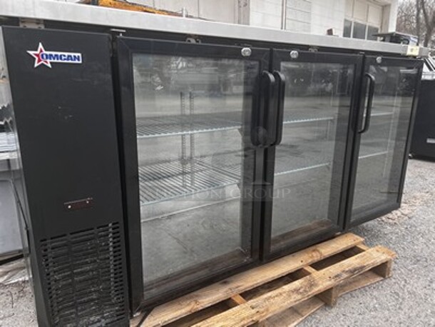 OMCAN Three Glass Door Beer Cooler  - Image 4 of 4