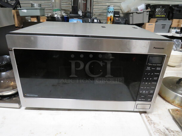 One Panasonic Inverter Microwave. 1250 Watt. #NN-T94SSFX. 24X18X13. - Image 1 of 2