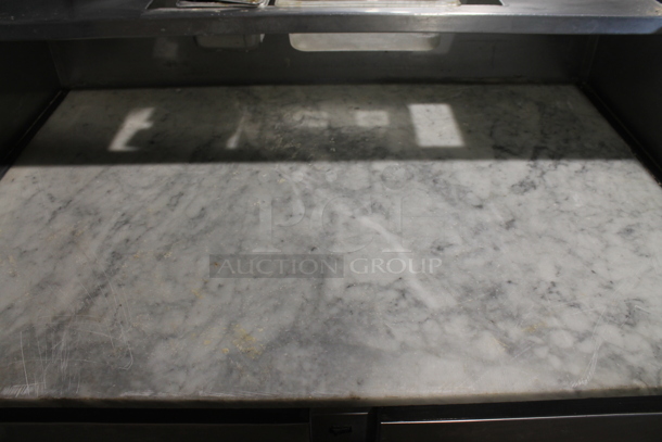 Universal Coolers Stainless Steel Commercial Work Top Dough Retarder w/ Stone Countertop. Tested and Powers On But Does Not Get Cold - Image 3 of 6