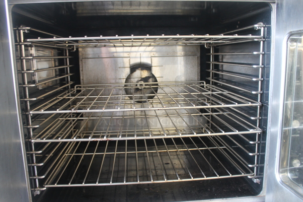 2 2012 Garland MCO-GS-10S Master 200 Stainless Steel Commercial Natural Gas Powered Full Size Convection Oven w/ View Through Doors, Metal Oven Racks and Thermostatic Controls. 60,000 BTU. 2 Times Your Bid! - Image 5 of 11