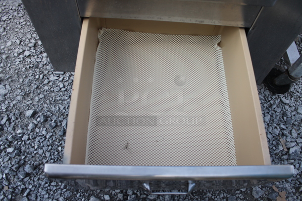 Stainless Steel Commercial Counter w/ 2 Drawers and Back Splash. - Image 6 of 6