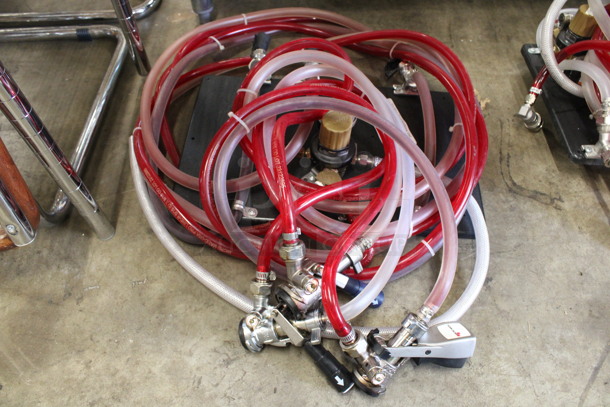 Metal Panel w/ Hoses and 3 Couplers