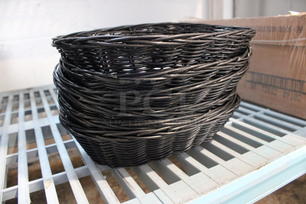6 Black Bread Baskets. 9x6x2.5. 6 Times Your Bid! - Image 3 of 3