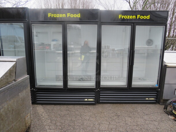 One True 2 Door Glass Display Freezer With 8 Racks. Model# GDM49F-LD. 115/208-230 Volt. 1 Phase. 49X30X77
