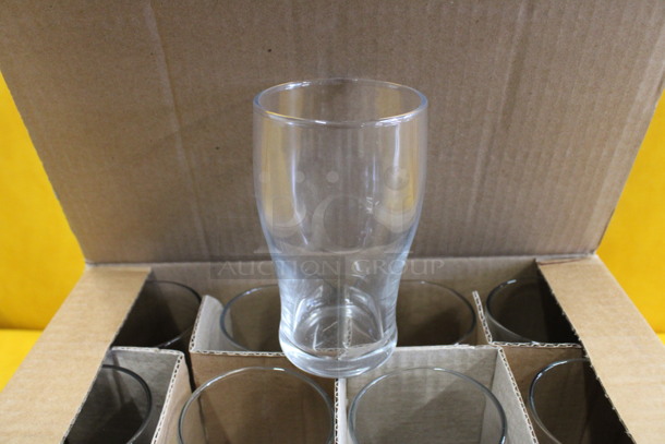 12 BRAND NEW IN BOX! Beverage Glasses. 2.75x2.75x4.75. 12 Times Your Bid!