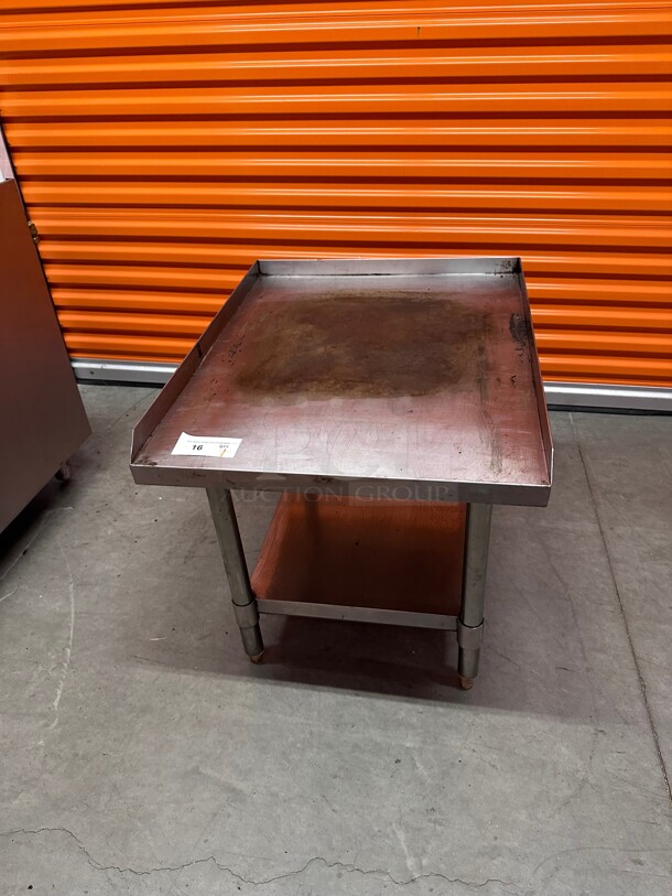 Clean! 24 Inch Stainless Steel Heavy Duty Commercial Equipment Stand NSF - Image 2 of 4